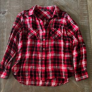 Rock & Republic Kids Plaid Shirt - Red and Black